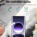 Jewloofa Protector de Pantalla Compatible con OPPO Find X7 Ultra Cristal Templado [1 Piezas] y Protector de Lente cámara [2 Piezas], 9H Dureza, Vidrio Templado para OPPO Find X7 Ultra - 2