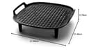 Philips Airfryer Kit Grill XXL, piastra antiaderente, cottura a doppio strato, con 6 spiedini, lavabile in lavastoviglie, app per ricette, nero (HD9959/00) - 6