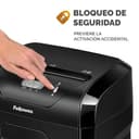 Fellowes Destructora de Papel FS-15C - Uso en Oficina en casa - Trituradora de Corte en partículas, destruye hasta 15 Hojas, Papelera extraíble 19L - Seguridad P4 - Negro - 4
