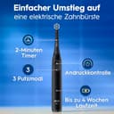 Oral-B iO Series 2 Elektrische Zahnbürste — Electric Toothbrush, Inkl. 1 Aufsteckbürste, Reise-Etui — 3 Putzmodi für Zahnpflege, GUT GETESTET (2,2) von STIFTUNG WARENTEST, Designed by Braun, Schwarz - 5