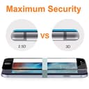 REY 2X Protector de Pantalla Curvo 3D para OPPO REALME GT NEO6 SE 5G - REALME GT 6T 5G - REALME GT 6 5G, Negro, Protección Completa, 3D / 4D / 5D - 4