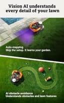 WORX Landroid Vision Cloud WR305E 2WD Robotic Lawnmower without Boundary Cable for 500 m² (AI Obstacle Detection, VSLAM+ RTK Cloud Navigation, Auto Mapping, App Control) - 3