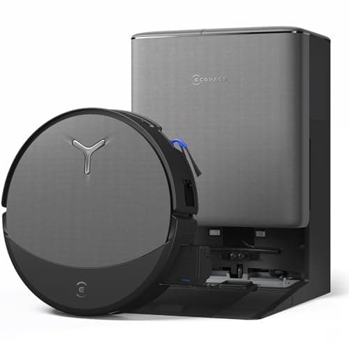 ECOVACS DEEBOT T90 PRO OMNI Robot aspirapolvere lavapavimenti, 30.000 Pa, ricarica PowerBoost, OZMO ROLLER 3.0 con TruEdge 3.0, erogazione automatica della soluzione detergente, AGENTE YIKO AI, nero