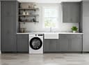 Hoover Pro Wash Series 3 11kg Freestanding Washing Machine, 1400 RPM, A-30% Rated, AI Silent Motion, hOn App, 16 Programmes, ProActive Wash, White & Black Door, 62x60x85 cm - HBR 411BL9-80 - 3