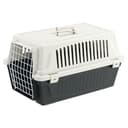 Ferplast Transportín Gato, Transportín Perro Pequeño y Gatos de hasta 8 Kg, Puerta de Hierro Plastificado, Ranuras de Ventilación, 37 x 58 x h 32 cm, Transportín Mascotas Rígido Atlas 20 EL, Negro - 1