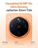 OPPO Find X9 Ultra 5G Unlocked Smartphone, Duale Hasselblad 200MP Kameras, 10x Ultra-Sensing Optical-Zoom, 8K Video, 7050mAh, 144Hz 2K Display, Snapdragon 8 Elite Gen 5, Canyon Orange(mit Enco Clip2) - 2