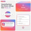Motorola Edge 60 Fusion Smartphone (Robustes 6,67“-pOLED-Display Dank Corning Gorilla Glass 7i, widerstandsfähig, 50-MP-Kamera + Moto-AI, 8/256 GB, 5100 mAh) Pantone Slipstream + Handyhalterung - 2