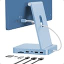 PULWTOP USB C HUB Für iMac 24" 2021/2023/2024, 7 In 1 iMac USB-Hub Für iMac M1/M3/M4, iMac Zubehör Mit USB C 10gbit/s,3*USB A,SD/TF-Kartenleser,Unterstützung Von M.2 NVME SSD(Nicht enthalten),Blau - 1