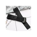 ENFYUSTR Silikon-Uhrenarmband for TAG HEUER Carrera-Serie, konkav-konvexes Schnittstellenarmband(Black-No buckle) - 3