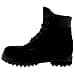 Timberland Womens 6 Inch Premium Waterproof Lace Up Black Nubuck Boots - Black - 5 - 3