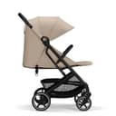 Cybex Gold Kinderwagen Beezy mit One-Pull Harness, Ab Geburt bis ca. 4 Jahre (max. 22 kg), Kompakt und ergonomisch, Almond Beige (Beige mit schwarzem Rahmen) - 4
