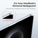 EooCoo Cover compatibile con MacBook Pro 14 Pollici 2026 2024-2021 Pro Max M5 A3434 M4 A3112 A3185 A3401 M3 A2918 A2992 M2 A2779 M1 A2442 Pro/Max, Custodia Rigido Liscia Lucida - Cristallo Trasparente - 9