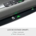 Leitz 75180084 -Plastificadora iLAM Office Pro A3, Calentamiento Ultra Rápido 1 Minuto, 75-125 Micras, Indicador LED Inteligente, Apagado Automático, Incluye 5 Fundas A4 para Plastificar, Gris/Blanco - 4