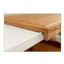 DAMDAM GO Tabla de Cortar de Bambú 45x34 cm – Gruesa, Antideslizante y con Ranura Antigoteo – Duradera y Multifuncional para Carne, Verduras y Cocina Diaria - 3