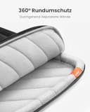 tomtoc 360° Laptoptasche für 15-Zoll MacBook Air M4/A3241 M3/A3114 M2/A2941, 15'' MacBook Pro A1990 A1707, 15'' Microsoft Surface Laptop 7th/6/5, Wasserabweisend Notebooktasche für Tägliches Pendeln - 4