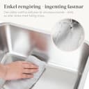 Lifewit Arenero Gato Acero Inoxidable con Pala, Caja de Arena para Gatos Grande, Arenero Gatos para Salón, Dormitorio, 58 x 38 x 26 cm, Gris - 6