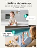 GHB Baby Monitor Video e Audio 3.2'', 2100mAh Monitor Baby con Telecamera, Visione Notturna, Modalità VOX, Rilevamento della Temperatura, Interfono Bidirezionale, Ninna Nanna - 9