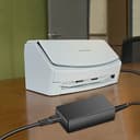 HKY 16V Power Supply Adapter for Fujitsu ScanSnap iX1500 iX1400 iX1600 iX500 SV600 S510 Document Scanner PA03770-B001 PA03770-B215 PA03656-B005 PA03820-B111 PA03820-B235 PA03770-B635 UK Mains Charger - 2