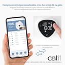 Comedero Inteligente 6 Raciones con Bandeja de Acero Inoxidable para Gatos Catit PIXI - 3