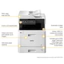 Brother MFC-L8690CDW Colour Laser Printer | Wireless, PC Connected & Network | Print, Copy, Scan, Fax & 2 Sided Printing | A4 | UK Plug - 2