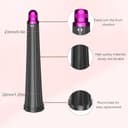 Long Hair Curling Conical Barrel for Dyson Airwrap HS01 HS05, 20mm-36mm/0.78-1.4Inch Conical Curling Barrels, Self-Curling Hair Roller Curlers Attachment, Gold - 2