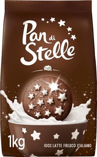 Pan di Stelle Biscotti Frollini con Cacao, Cioccolato e Latte Fresco Italiano, Colazione Ricca di Gusto, 1 Kg