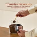 KRUPS Coffee Crush, Cafetera Superautomática, Café en Grano y Molido, 15 Bares, 3 recetas de café, 3 niveles de temperatura y de molienda, Pantalla táctil, Compacta 15 cm de ancho, Negro, SA4028E0 - 6