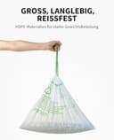 PETKIT Katzentoilettenbeutel mit Zugbändern, Beutel für Katzentoilette für Pura MAX 2 und PUROBOT Max Pro,Kratzfest für Haustier Katze Hunde Hundekot Katzenstreu 5 Rollen*18 (90 Stück) - 4