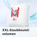 Bosch Staubsauger mit Beutel ProSilence Serie 8 BGB75XSIL, Bodenstaubsauger, ideal für Allergiker, Hygiene-Filter, 10 Jahre Motorgarantie, Hartbodendüse, langes Kabel, Made in Germany, 650 W, weiß - 10