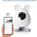 Catit PIXI Smart Mouse-Shaped Cat indoor Camera, App-Controlled Pet, White - 6