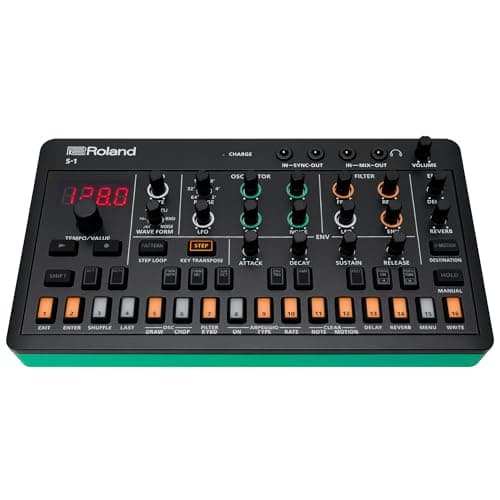 Roland AIRA Compact S-1 Tweak Synth | Micro Polysynth Ultra-Portatile con Funzioni Avanzate | D-Motion Sound Control | Batteria Wireless da 4,5 Ore | Leggero e Robusto