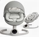 BEBE2LUXE ALPHA, Sdraietta dondolo automatico per neonato fino a 9 kg, Altalena Eletrica con Melodie, Telecomando, touch screen LED, Regolazione dello schienale, Timer, silenzioso - 1