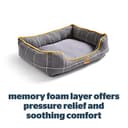Silentnight Impress Memory Foam Pet Dog Bed – Small Cosy Comfortable Pet Bed for Puppy, Dog, Kitten or Cat – Machine Washable, Super Supportive with Memory Foam Cushion – Grey, Small - 5