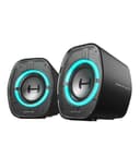 Edifier G1000 II Casse per Computer Gaming, Driver Full-Range da 2,5 Pollici con Bassi Potenziati, Bluetooth 5.4 via USB-C/AUX, 9 Modalità RGB Dinamiche, Compatte per PC/PS5/Switch (Nero) - 1
