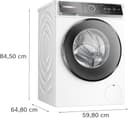 Bosch WGB244A40 Serie 8 Frontlader Waschmaschine 9 kg, 1400 UpM, Made in Germany, Speed Perfect, i-DOS mit Waschmittelscan, Iron Assist - reduziert Knitterfalten, Mini Load, Home Connect, Weiß - 13