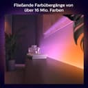 Philips Hue White & Color Ambiance Gradient Lightstrip Erweiterung (1 m), dimmbarer LED Streifen für das Hue Lichtsystem mit 16 Mio. Farben, Farbverläufen, smarte Lichtsteuerung über Sprache oder App - 2
