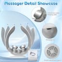 Electric Neck Massager with Heat, Neck Massager for Neck Pain Shoulder, 4 Head Cervical Spine Massage with 6 Mode & 9 Intensity Levels, USB Charging Nerve Massager for Women/Men/Mom/Dad Gifts - 2