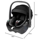 Maxi-Cosi Pebble 360 i-Size, Baby Car Seat, 360 Car Seat Newborn, 0-15 Months (40-83 cm), One-Hand Rotation, ClimaFlow, Easy-in Harness, G-Cell Side Impact Protection, Essential Black - 13