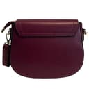 Modarno Borsetta donna a tracolla in vera pelle, elegante e funzionale borsetta 23x8x19 (Bordeaux) - 3