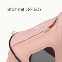 Bugaboo Dragonfly Sonnendach mit Lüftungsfenstern, ausziehbar für zusätzlichen und optimalen Sonnenschutz, wasserabweisend, Morning Pink - 3