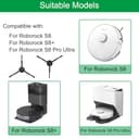 EATBALE Replacement Parts for Roborock S8/S8+/S8 Pro Ultra Robotic Vacuum Cleaners Dual Main Roller Brushes Side Brush HEPA Filter Mop Pads Attachment Accessories Kit Mopping Cloth Spare Kit - 2