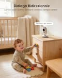 BOIFUN Baby Monitor Video Con Telecamera, Senza Wi-Fi, 4" IPS Schermo Con Zoom 5X, Facile Da Usare e Configurare, Rilevamento del Suono, ModalitÃ VOX - 6
