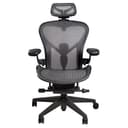 MingYi.office Poggiatesta per Herman Miller Classic e Remastered Aeron sedia da ufficio nero/grafite solo poggiatesta – Sedia non inclusa (per Remastered Aeron) - 4