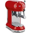 Smeg, ECF01RDEU Manual Espresso -Maschine, Cappuccino -System, Thermoblock, große Tassengehäuse und Doppelkaffeefunktion, 1 l Wassertank, kompakte Abmessungen, 1350W, Rot - 1