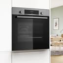 Bosch - Horno Multifunción, Serie 4, 60 cm. de ancho, Asistente de limpieza con agua, 3D Hotair, Acero, HBA514ES3 - 5
