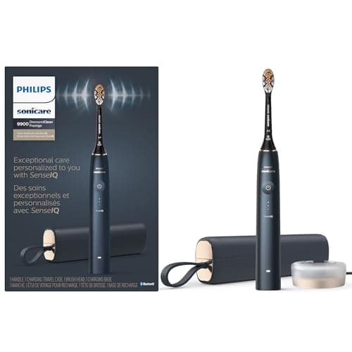 Philips Sonicare 9900 Prestige Rechargeable Electric Toothbrush with SenseIQ, Midnight HX9990/12