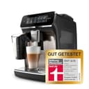 Philips 3300 Series Kaffeevollautomat - 6 Getränke, Modernes Farb-Touchscreen-Display, LatteGo-Milchsystem, SilentBrew, 100% Keramikmahlwerk, AquaClean Filter, Schwarzchrom (EP3347/90) - 2