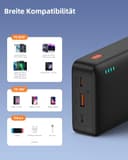 Baseus Powerbank 20000mAh Power Bank 20W Schnelles Aufladen, Externer Handyakkus mit USB C in&Out, PD QC Powerbank USB C für iPhone 16 15 14 13 12 11 Samsung S24 S23 S22 Xiaomi Huawei iPad - 7