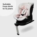 My Babiie MBCS400 360° Spin R129 Baby Car Seat – Support Leg, ISOFIX, Birth to 12yrs (40-150cm), i-Size, ERF, Group 0+/1/2/3, Rotating 360 Swivel - Pink Leopard - 9