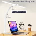 KableRika Lámpara Escritorio LED, 24W 80cm Flexo Escritorio de Doble Cabezal con Base, Luz de Arquitecto Regulable, luz monitor con Temporizador, 1200 lúmenes para Leer, Estudiar y Oficina en el Hogar - 3